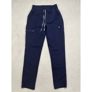 FIGS Yola Scrub Pants Navy Womens S/T Small Tall High Waisted HW W22SW2013T